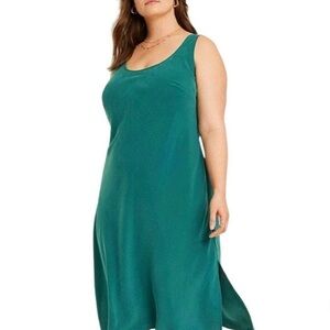 Women's MIDI Slip Dress - Universal Thread, Woodland Green XL